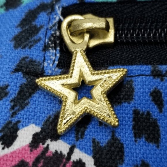 90s Rainbow Cheetah Print Canvas/Patent Backpack 80s 1980s Aesthetic Vintage - Picture 3 of 10